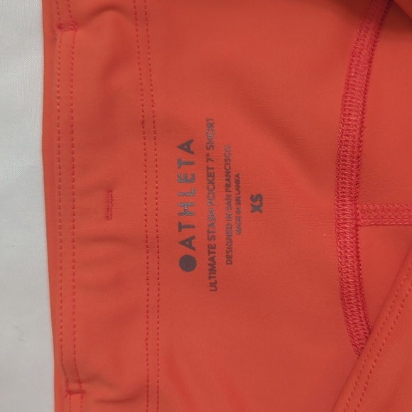 Athleta Ultimate Stash High Rise 7 Short, Color Sunbaked Clay Size XS - Picture 10 of 15